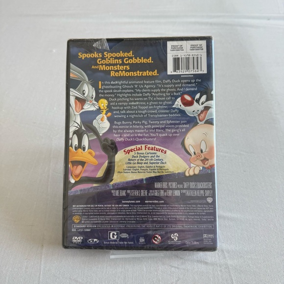 Daffy Duck's Quackbusters DVD 1998 New Sealed Looney Tunes Warner Brothers - Picture 2 of 6